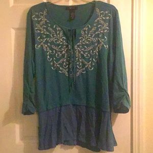 Style & CO. (L) teal “🌷🦋